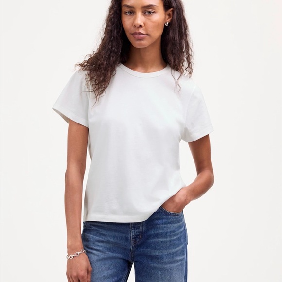 Madewell perfect crewneck tee in all day jersey - Picture 2 of 4